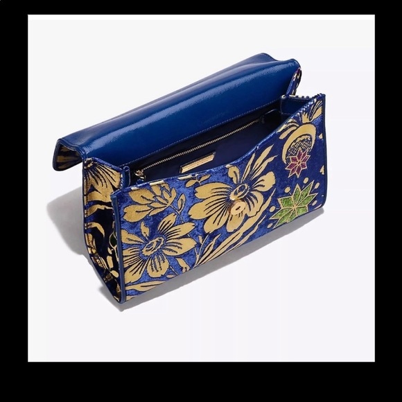 TORY BURCH FLEMING COSMIC FLORAL LG SHOULDER BAG - Picture 4 of 11